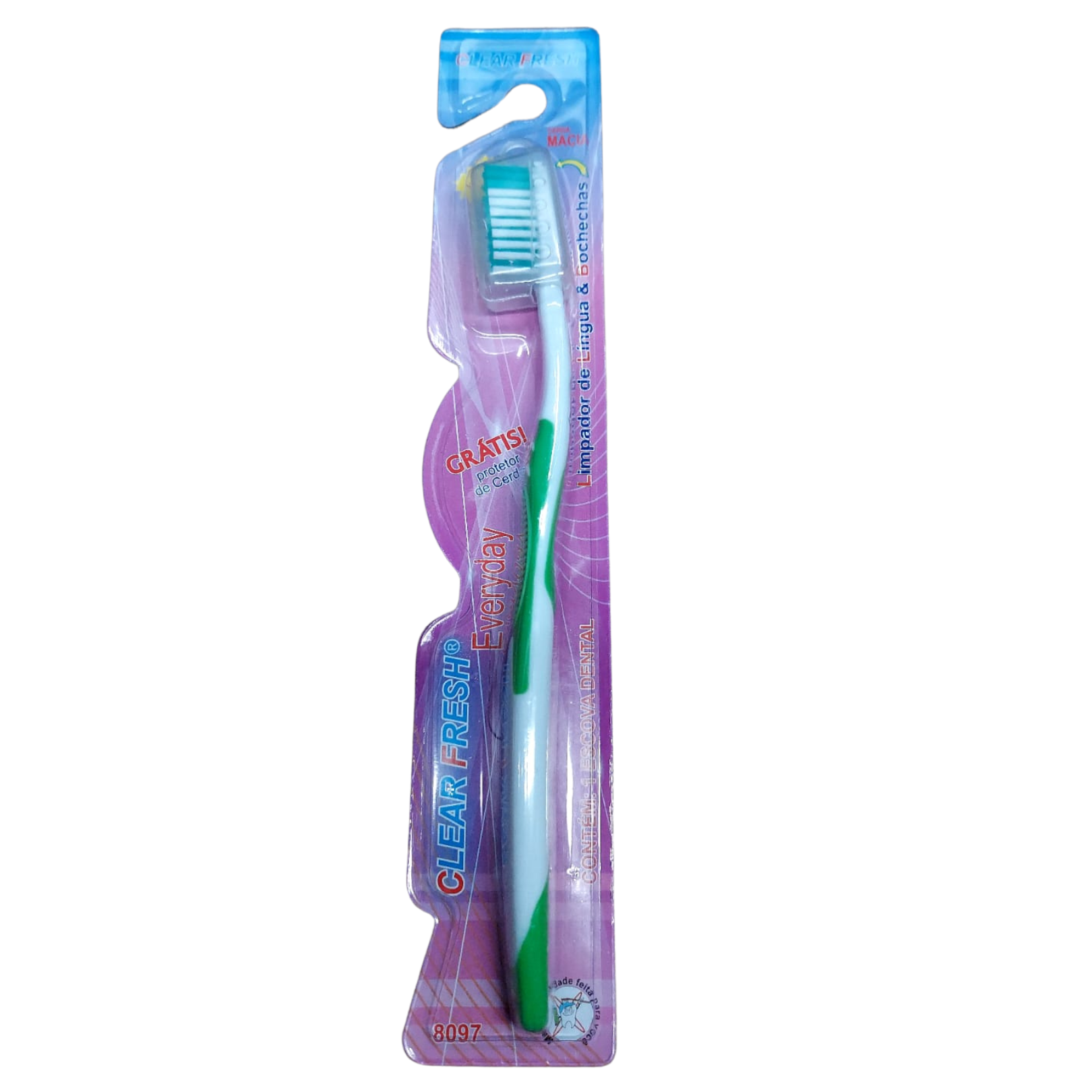 ESCOVA DENTAL CLEAR FRESH - 8097 - Verde Imagem 1