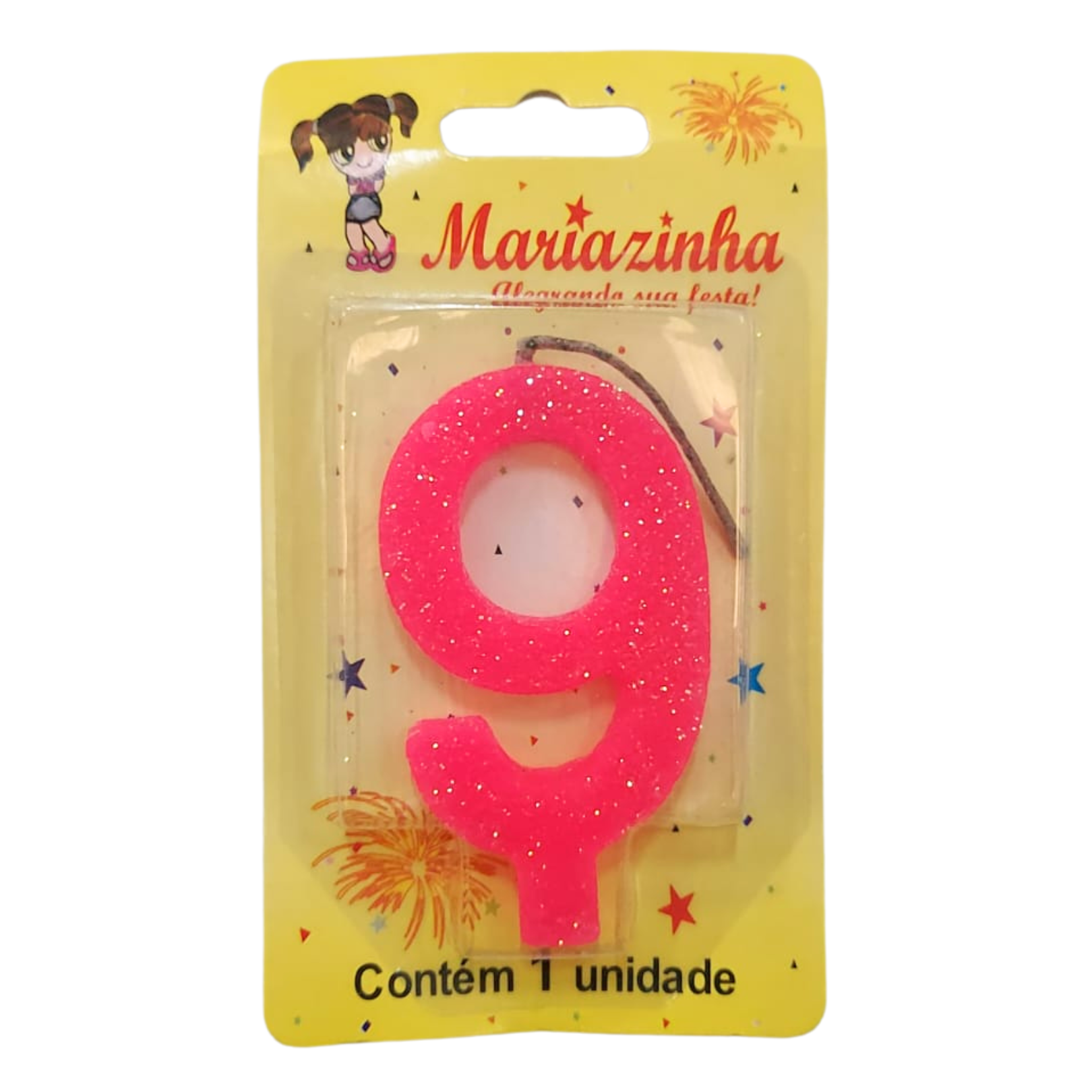 MARIAZINHA VELA SUPER BRILHO N9 ROSA Imagem 1