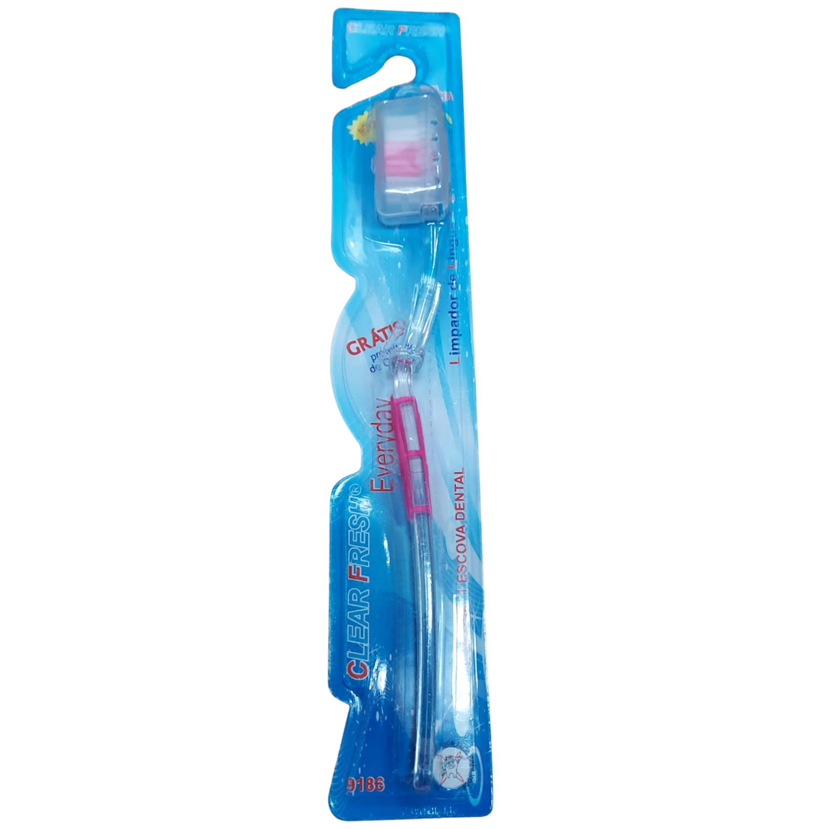 ESCOVA DENTAL CLEAR FRESH - 9186 - Rosa Imagem 1