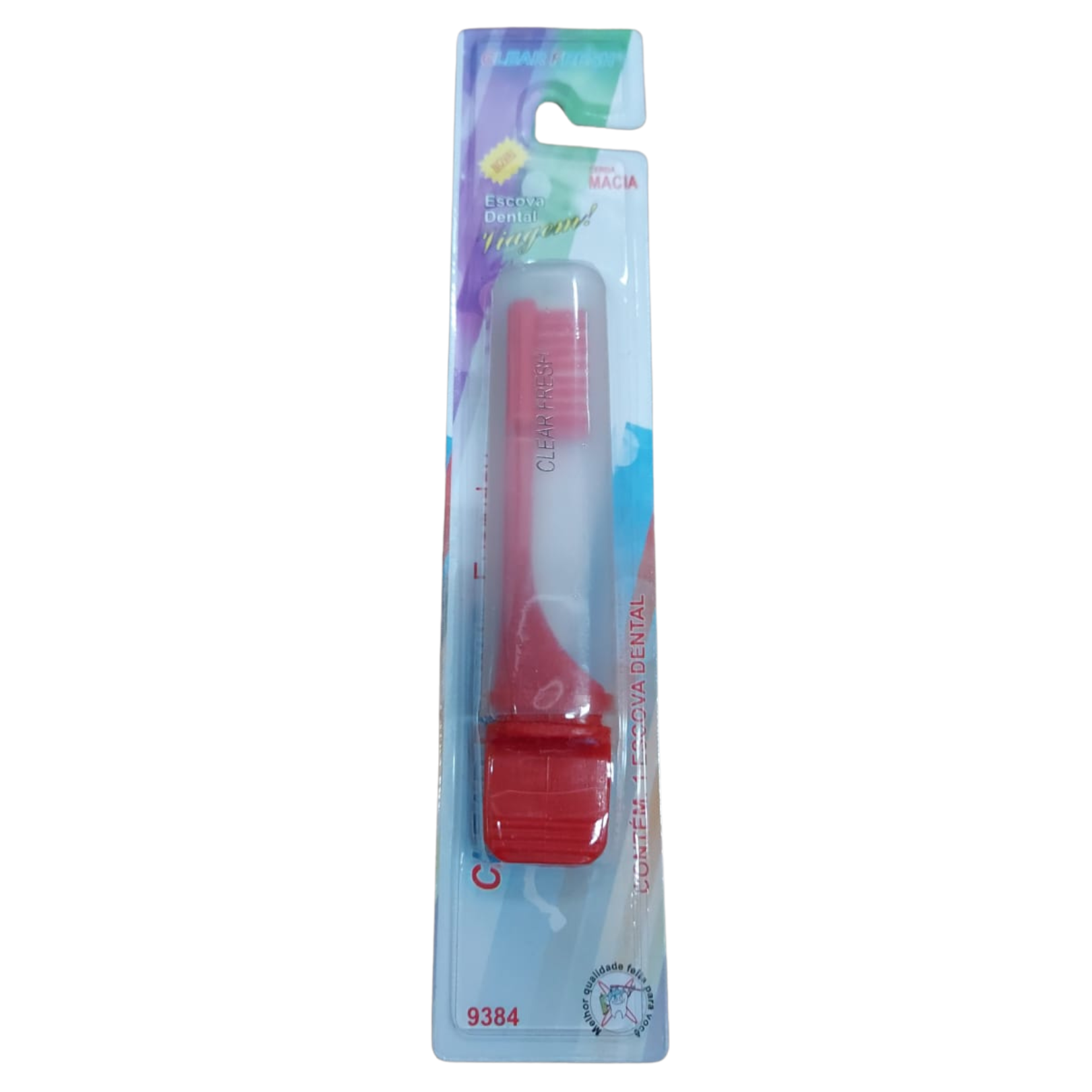 ESCOVA DENTAL VIAGEM CLEAR FRESH - 9384 - Vermelho Imagem 1