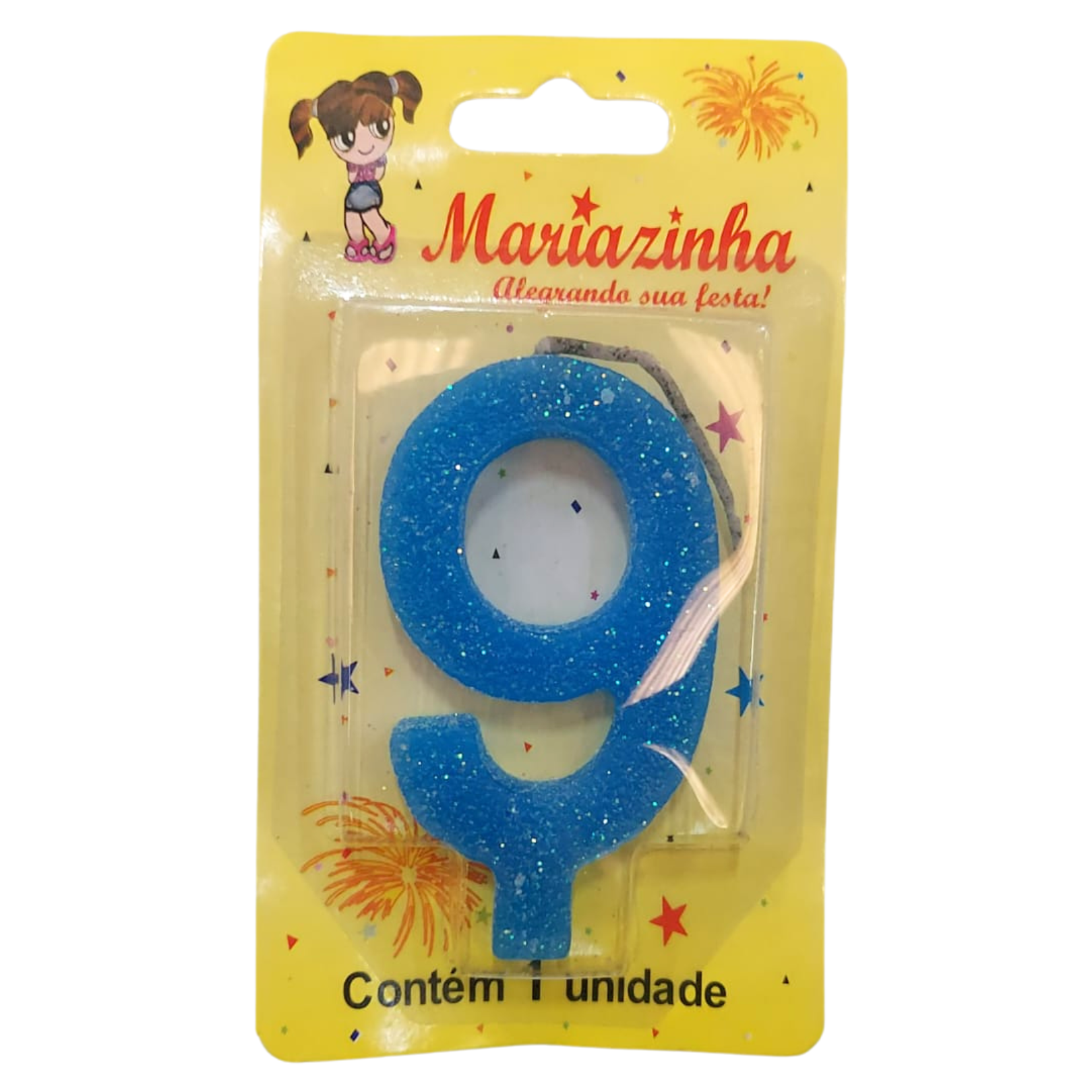 MARIAZINHA VELA SUPER BRILHO N9 AZUL Imagem 1