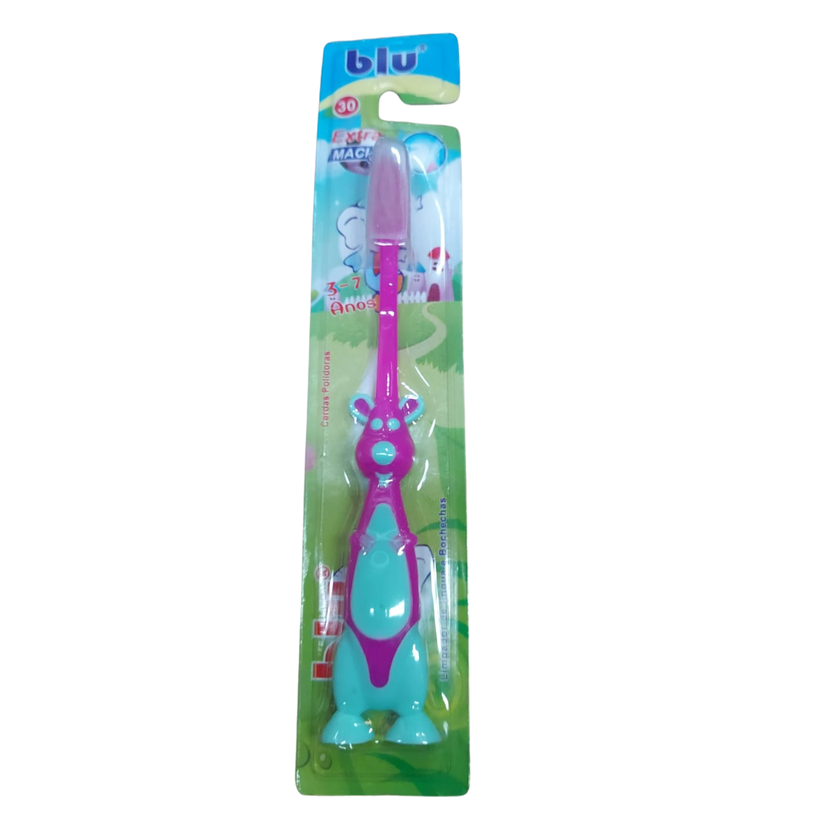 ESCOVA DENTAL INFANTIL BLU BL-6669 - Rosa Imagem 1