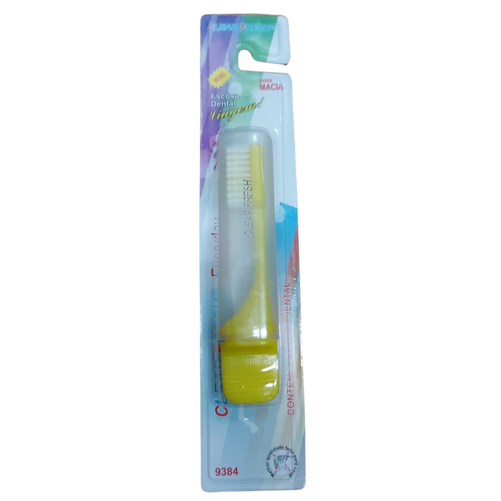 ESCOVA DENTAL VIAGEM CLEAR FRESH - 9384 - Amarelo Imagem 1