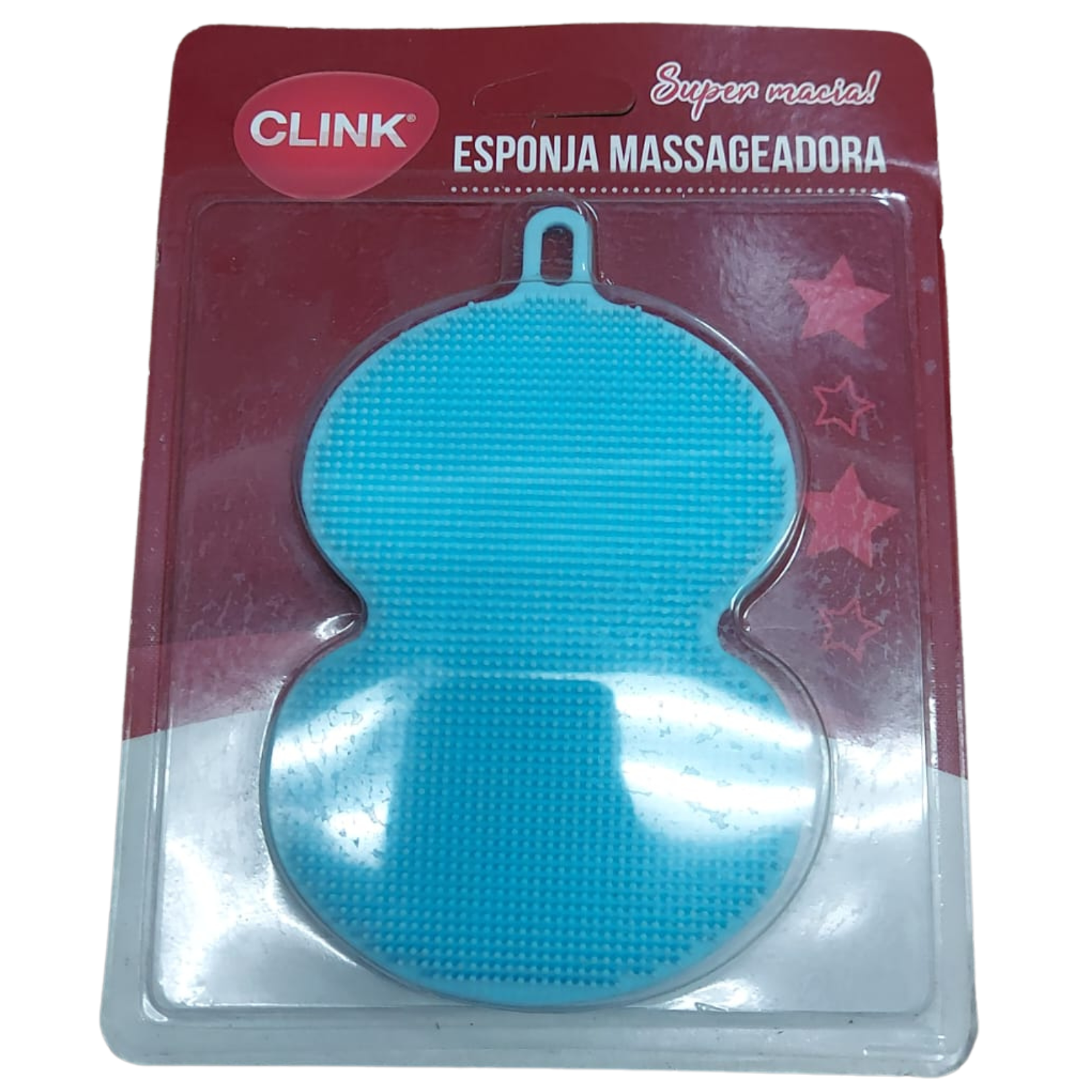 CLINK ESPONJA MASSAGEADORA DE SILICONE CK2006 - Violão Azul Imagem 1