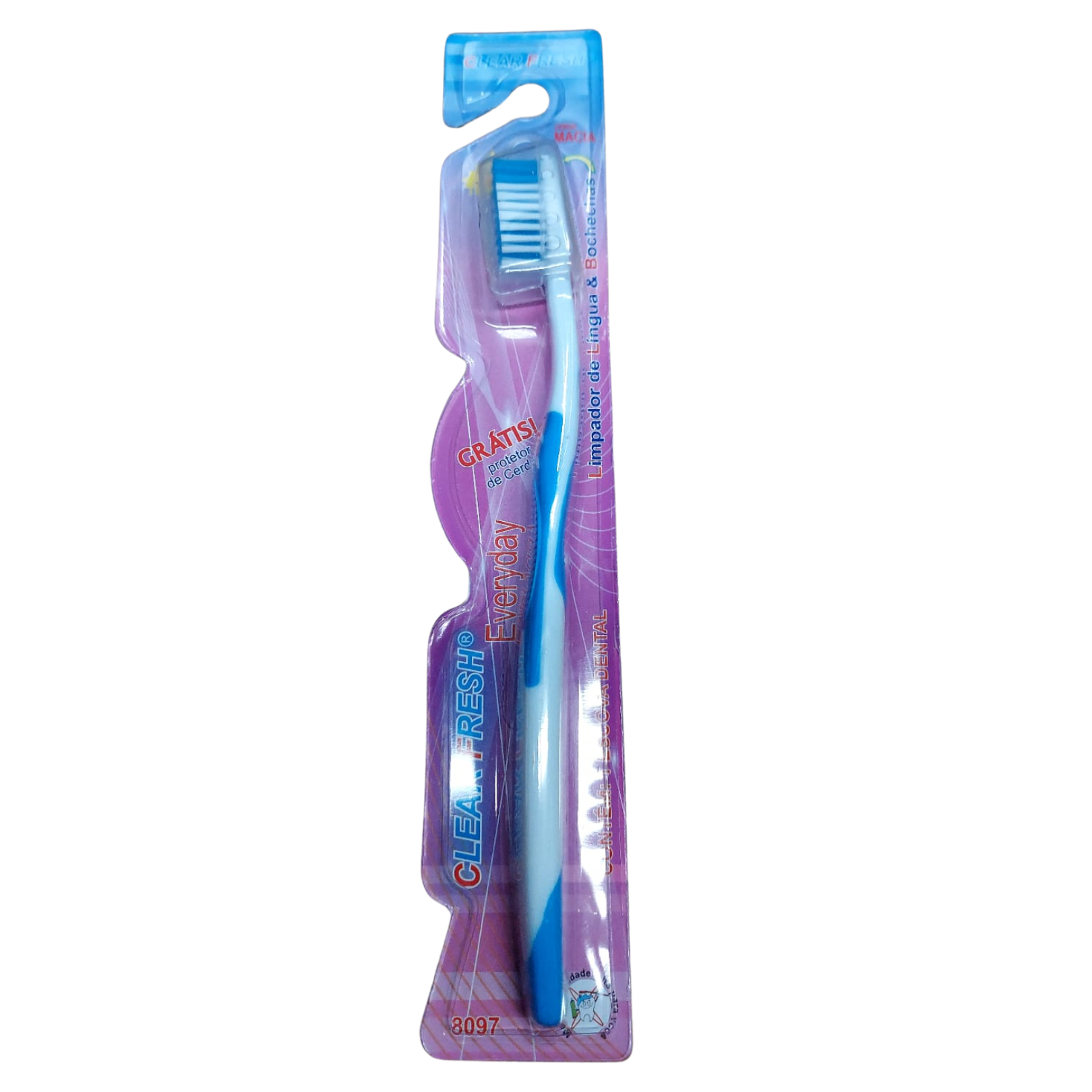 ESCOVA DENTAL CLEAR FRESH - 8097 - Azul Imagem 1