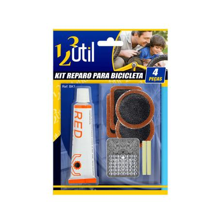 123UTIL KIT REPARO P/PENEU BICICLETA REFBK1 Imagem 1