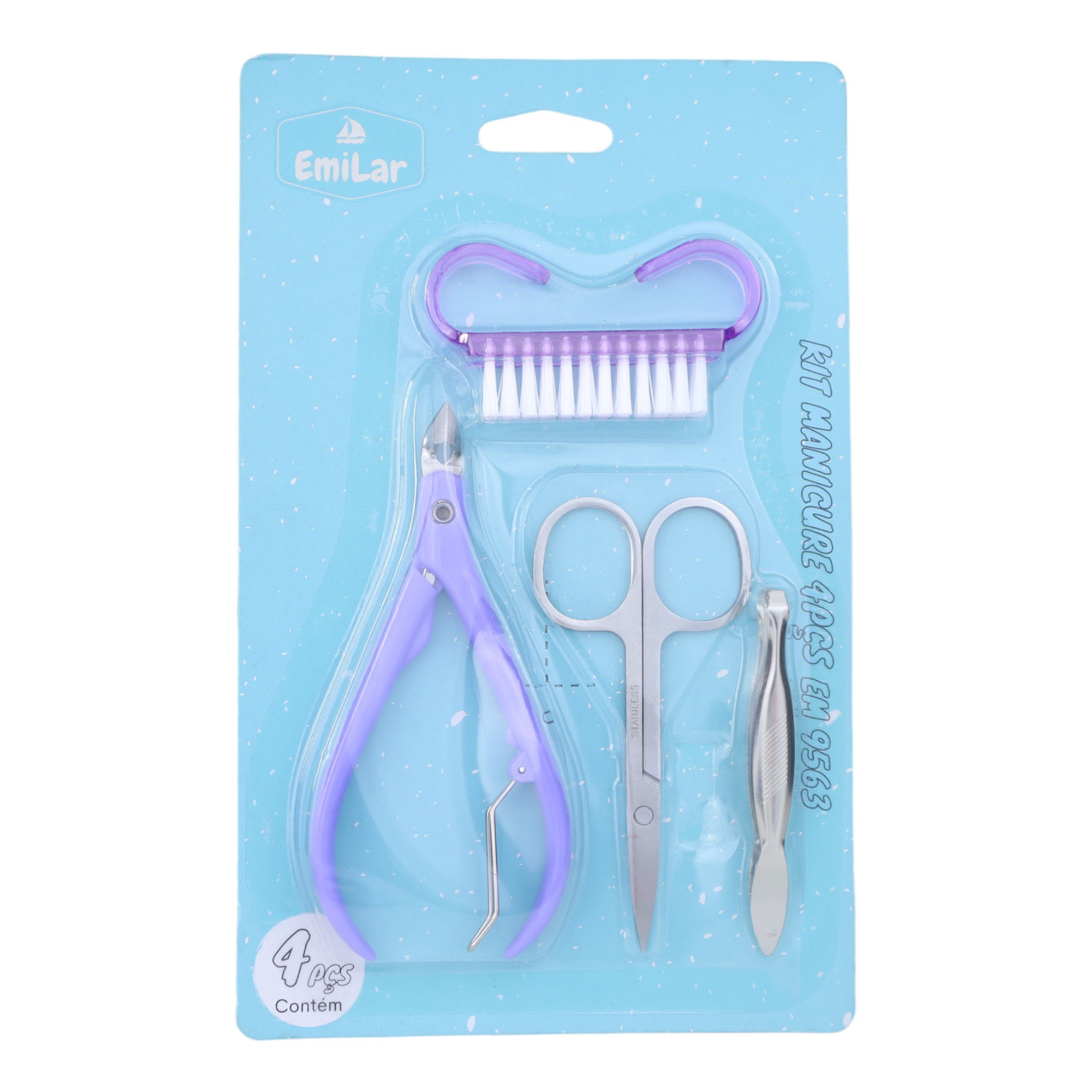 EM KIT MANICURE C/4PÇS EM9563 Imagem 1