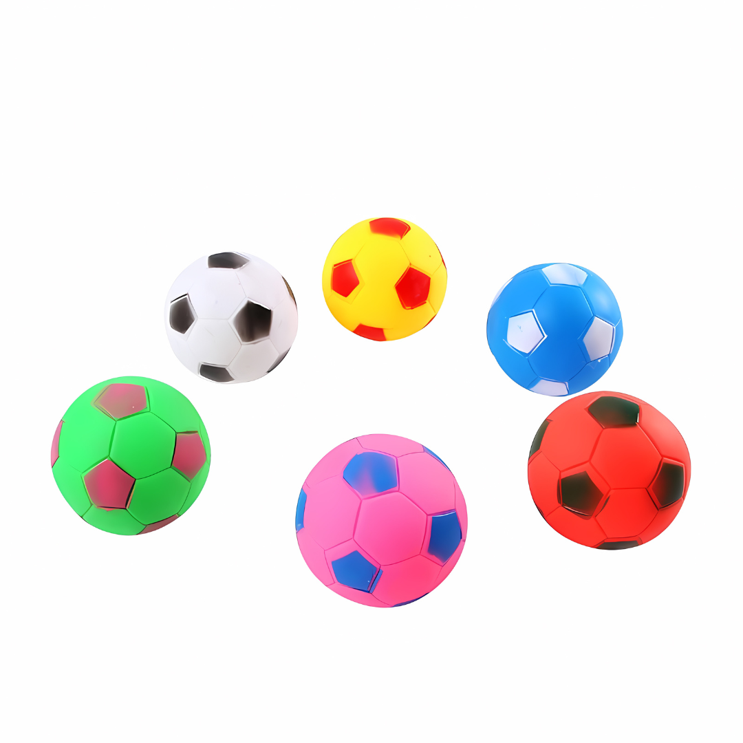 Brinquedo de Borracha Futebol ZN0041 - Diversão Garantida! Imagem 1