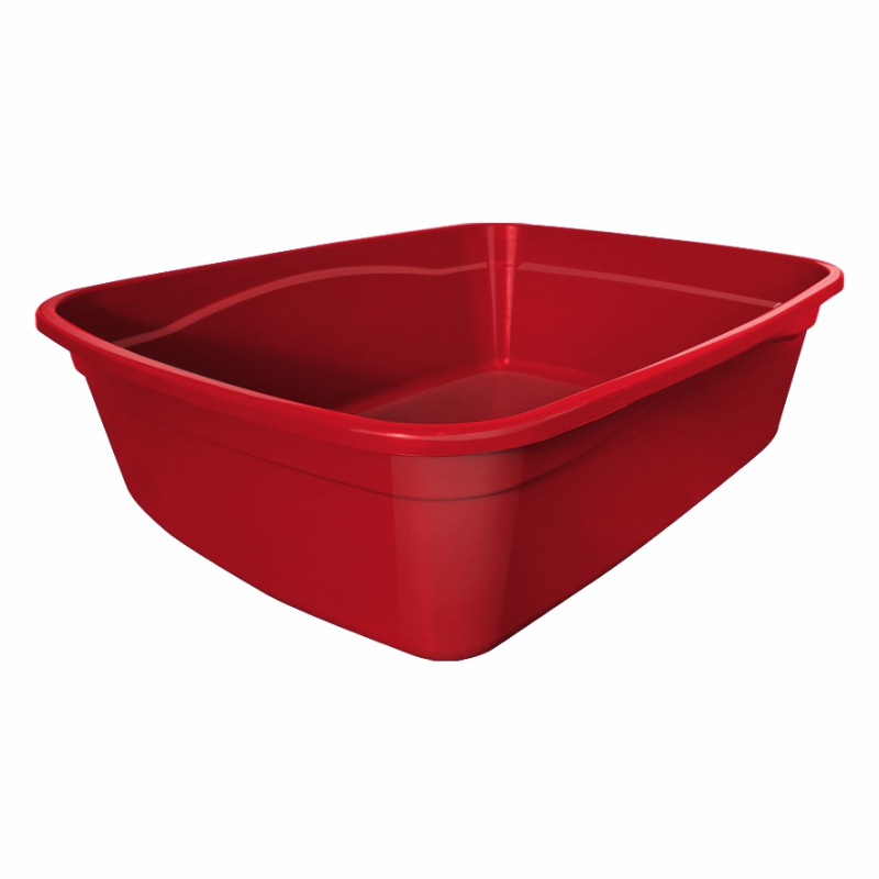 Banheiro para Gato Brinqpet - Cor Vermelho, Prático e Higienizado Imagem 1