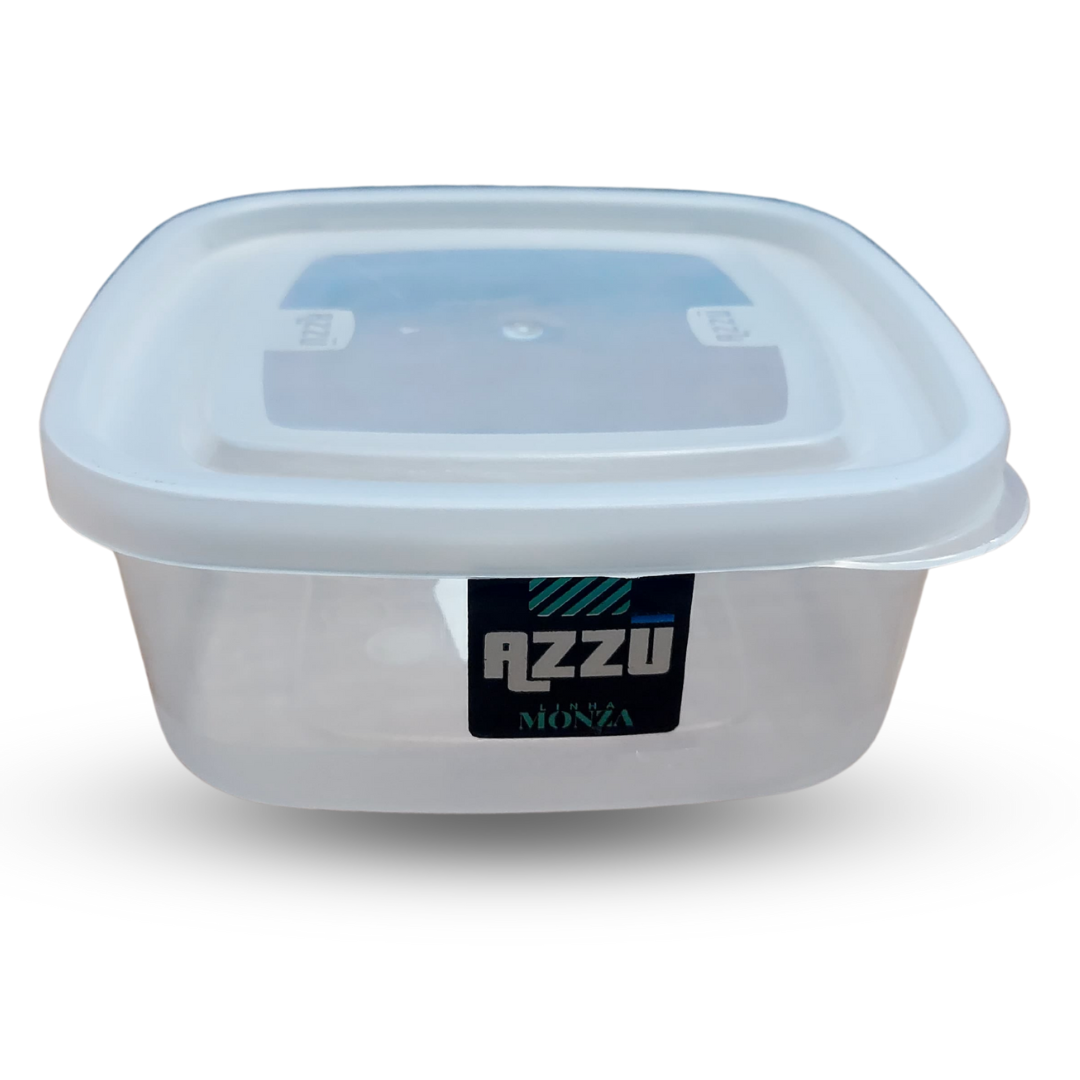 Organizador Transparente Monza 850ml Ref. 1005 - Azzú, Prático e Resistente Imagem 1
