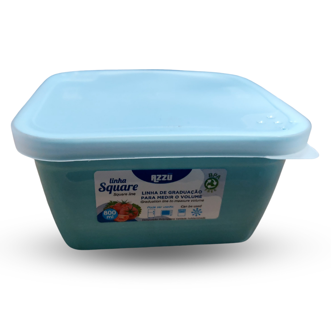 Organizador Square 800ml Azzú Ref. 6029 - Cores Sortidas e Versátil para Casa Imagem 1