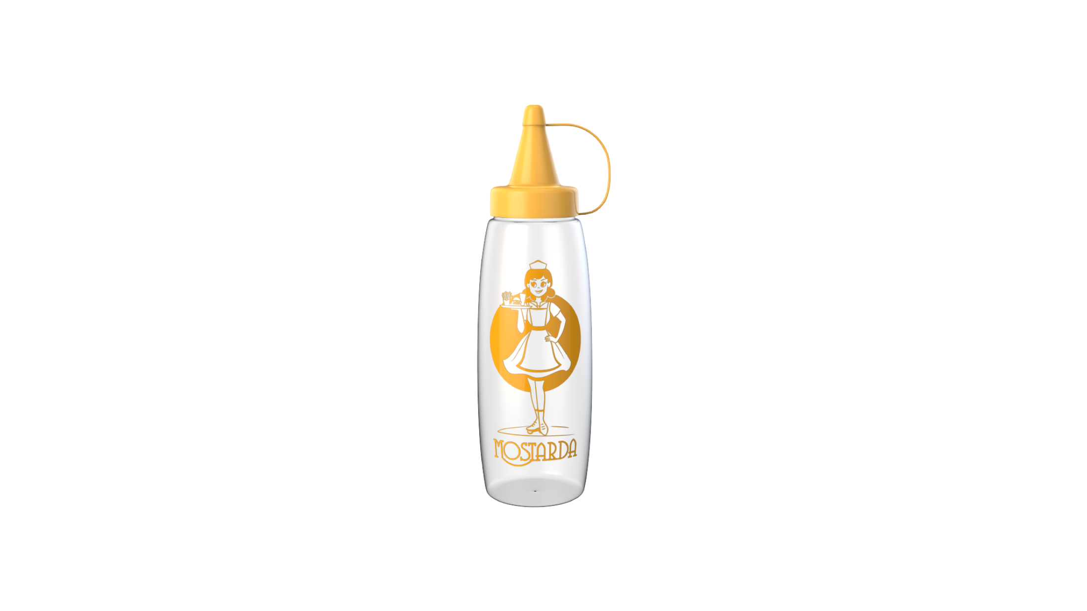 Bisnaga Flexível 350ml para Mostarda - Ref. 733 Panamby Plásticos Imagem 1