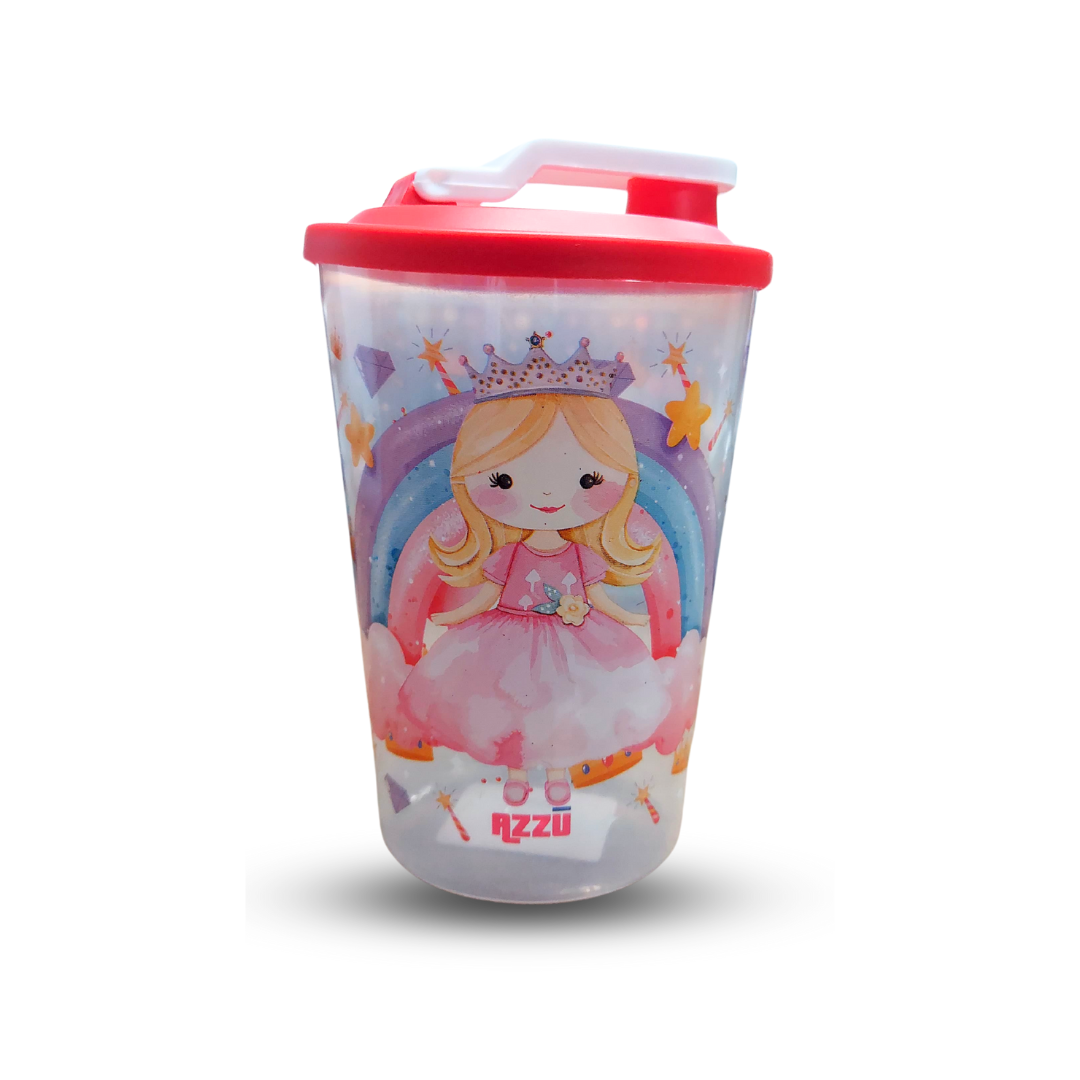 Copo Mobil 450ml Meninas Sortidos Ref. 1420MB - Azzu Colorido e Divertido Imagem 1