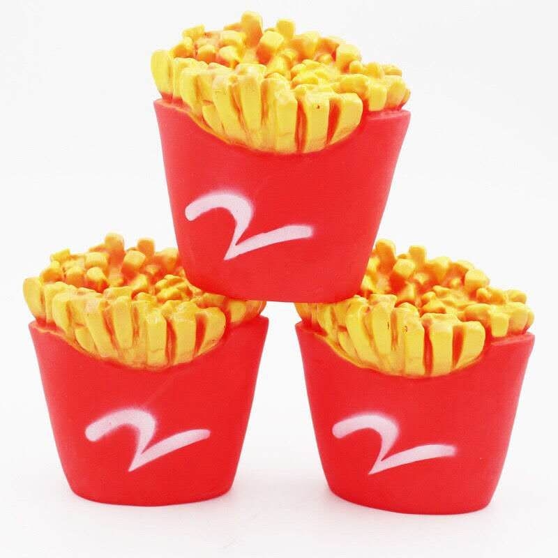 Brinquedo de Borracha Formato Batata Frita ZN0080 – Diversão e Resistência para Pets Imagem 1