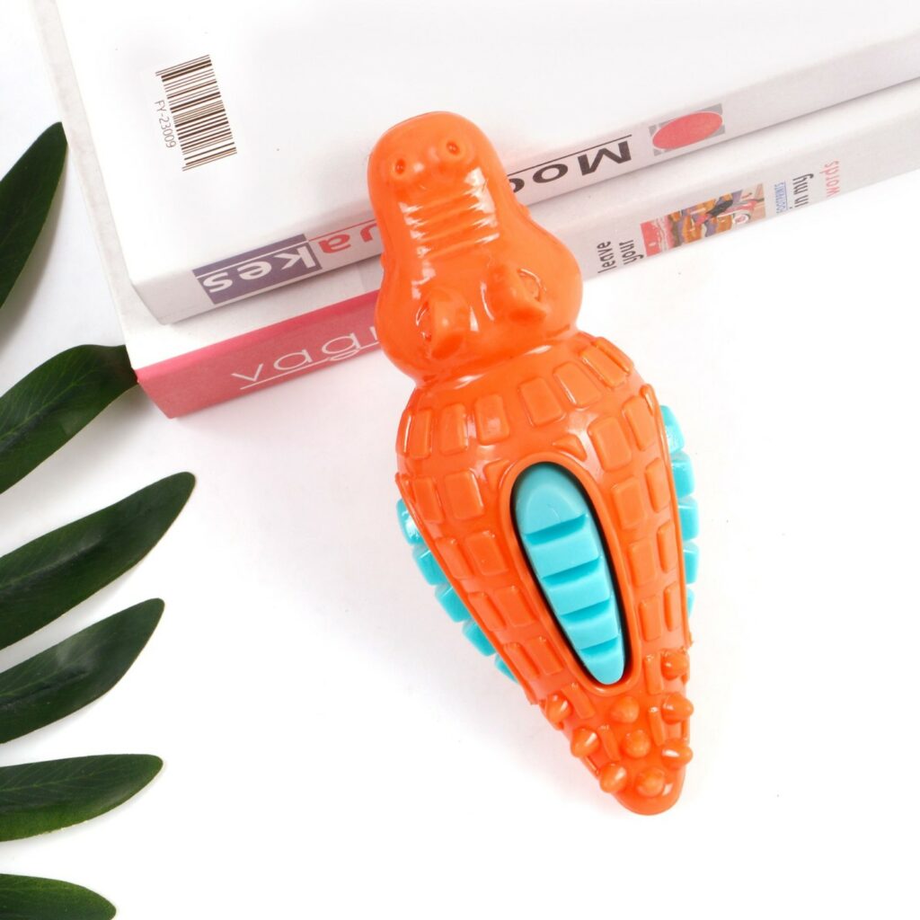 Brinquedo de Borracha Crocodilo - ZN0092, Divertido e Seguro para Pets Imagem 5