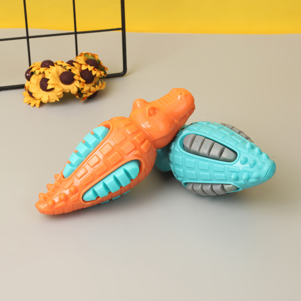 Brinquedo de Borracha Crocodilo - ZN0092, Divertido e Seguro para Pets Imagem 3