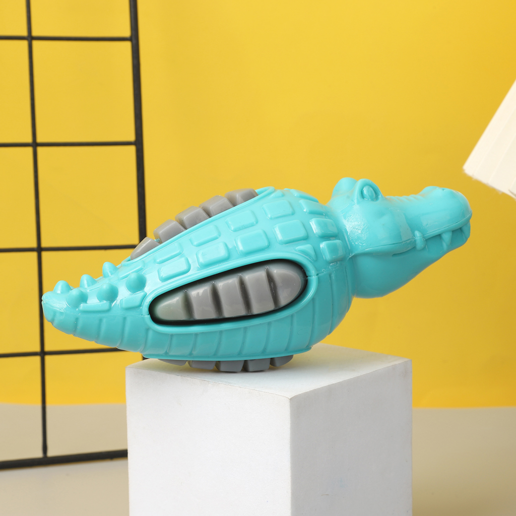 Brinquedo de Borracha Crocodilo - ZN0092, Divertido e Seguro para Pets Imagem 2