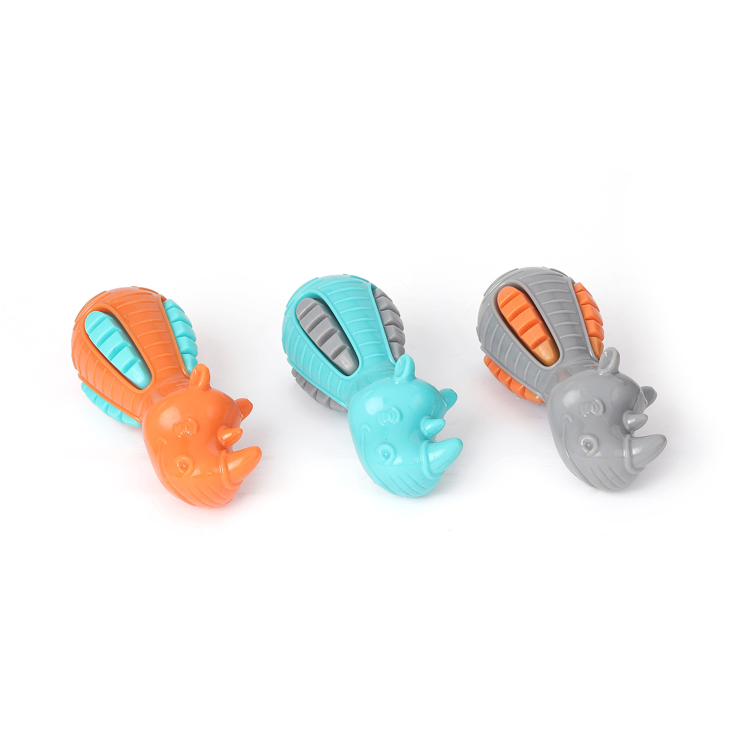 Brinquedo de Borracha Rinoceronte - ZN0093, Divertido e Resistente para Pets Imagem 1